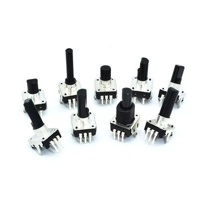 गुणवत्ता  Peaker Audio Ec12 Rotary Encoder With Push Button 10ohm Threaded Bushing फैक्टरी