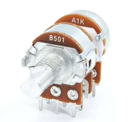 दोहरी 250v A10k पोटेंशियोमीटर 6 पिन 16mm